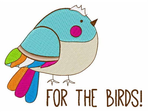 For The Birds Machine Embroidery Design