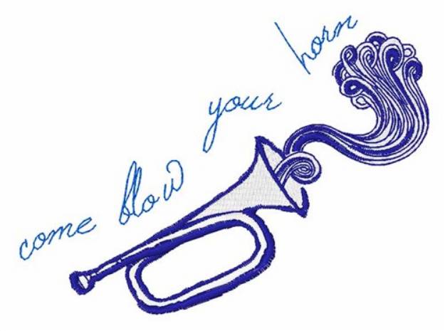 Picture of Come Blow Your Horn Machine Embroidery Design