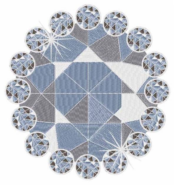 Picture of Diamonds Machine Embroidery Design