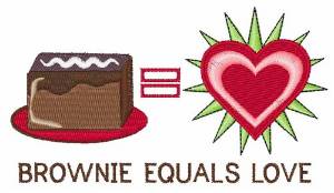 Picture of Brownie Equals Love Machine Embroidery Design
