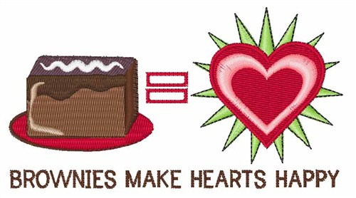 Brownies Happy Machine Embroidery Design