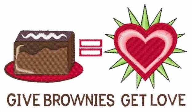 Picture of Brownies Get Love Machine Embroidery Design