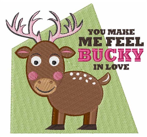 Bucky In Love Machine Embroidery Design