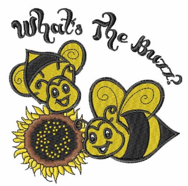 Picture of Whats The Buzz Machine Embroidery Design