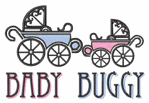 Baby Buggy Machine Embroidery Design