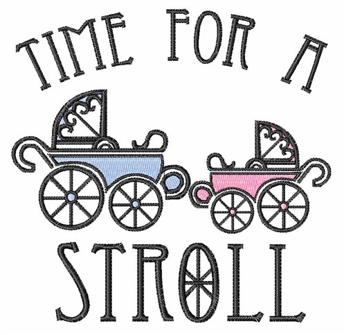Time For A Stroll Machine Embroidery Design