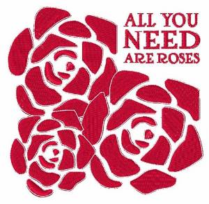 Picture of Need Roses Machine Embroidery Design