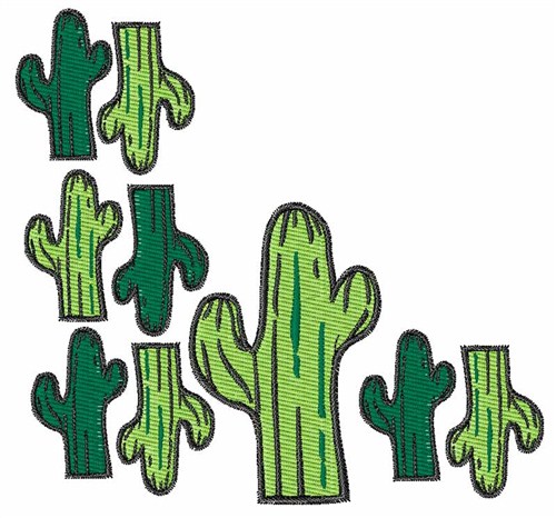 Cactus Machine Embroidery Design