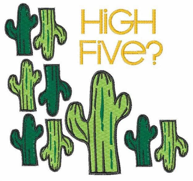 Picture of High Five? Machine Embroidery Design