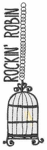 Rockin Robin Machine Embroidery Design