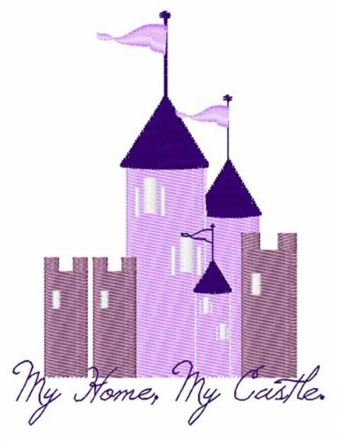 Picture of My Home My Castle Machine Embroidery Design