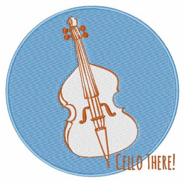 Picture of Cello There Machine Embroidery Design