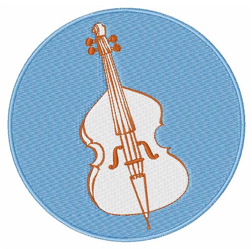 Cello Machine Embroidery Design