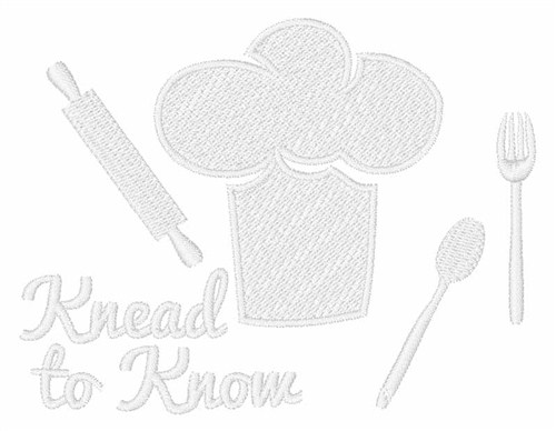 Knead To Know Machine Embroidery Design