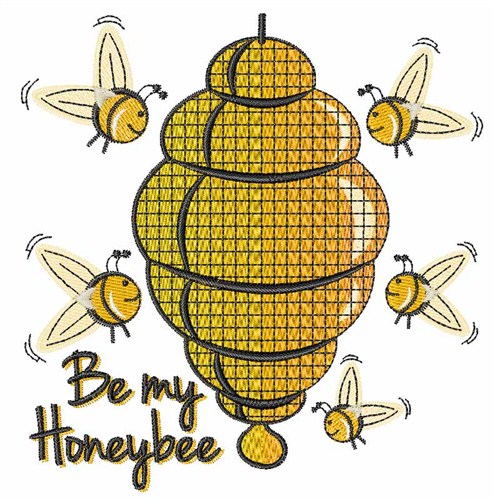 Bee My Honeybee Machine Embroidery Design
