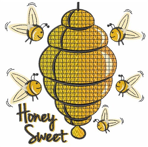 Honey Sweet Machine Embroidery Design