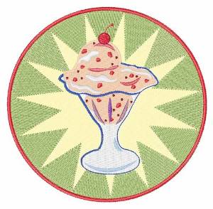 Picture of Ice Cream Sundae Machine Embroidery Design