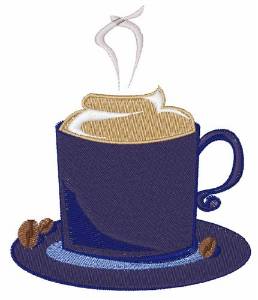 Picture of Cup Of Coffee Machine Embroidery Design
