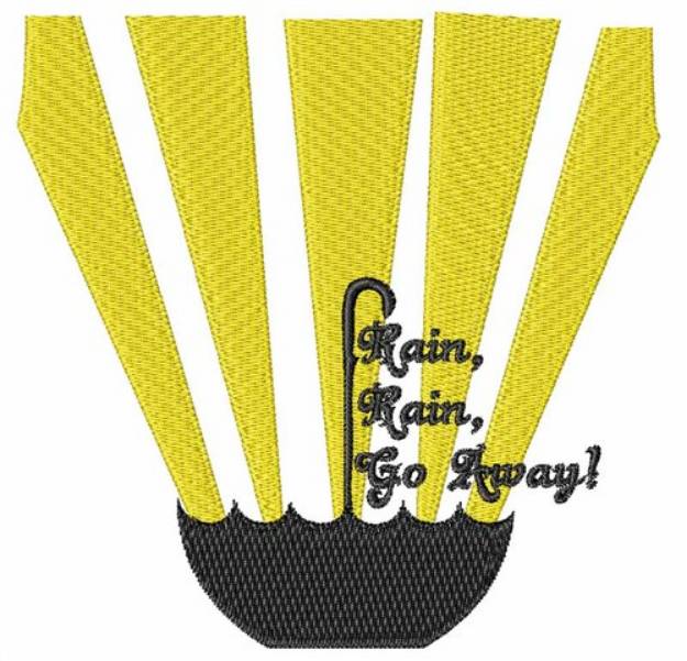 Picture of Rain Rain Go Away Machine Embroidery Design