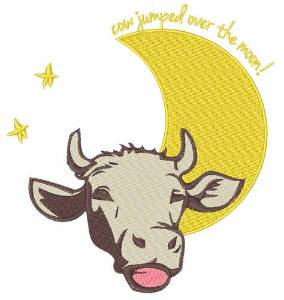 Picture of Cow Jumped Over Moon Machine Embroidery Design