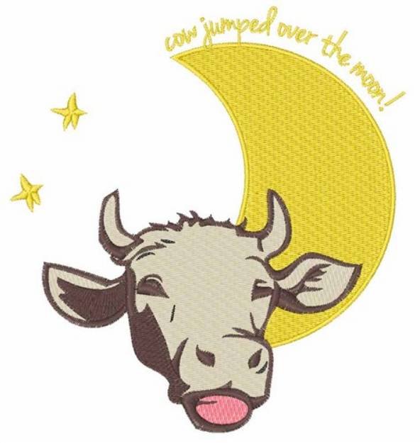 Picture of Cow Jumped Over Moon Machine Embroidery Design