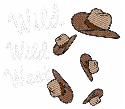 Wild Wild West Machine Embroidery Design