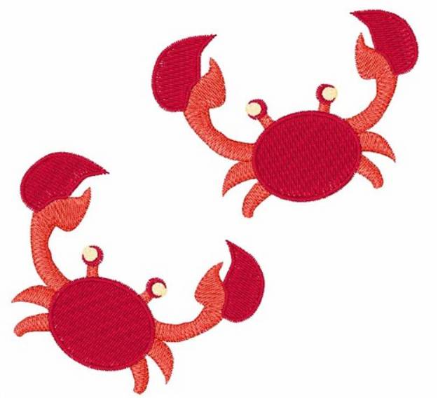 Picture of Two Crabs Machine Embroidery Design
