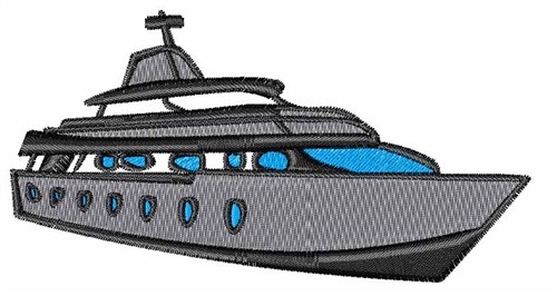 Cruise Ship Machine Embroidery Design