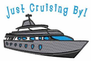 Picture of Just Cruisin By Machine Embroidery Design