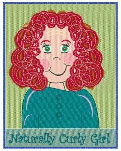 Picture of Naturally Curly Girl Machine Embroidery Design