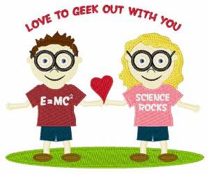 Picture of Geek Out With You Machine Embroidery Design