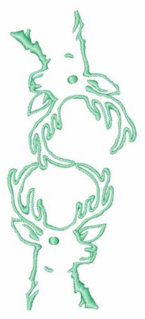 Picture of Buck Head Outline Machine Embroidery Design