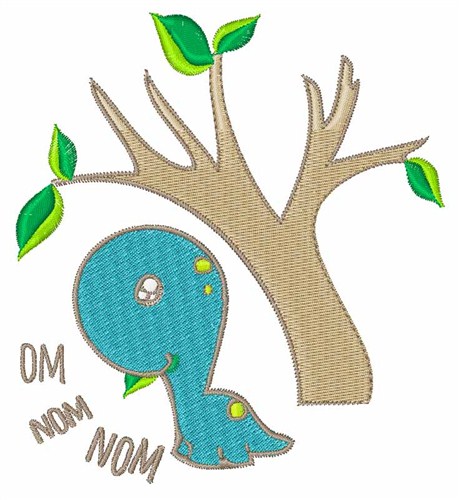 Om Nom Nom Machine Embroidery Design
