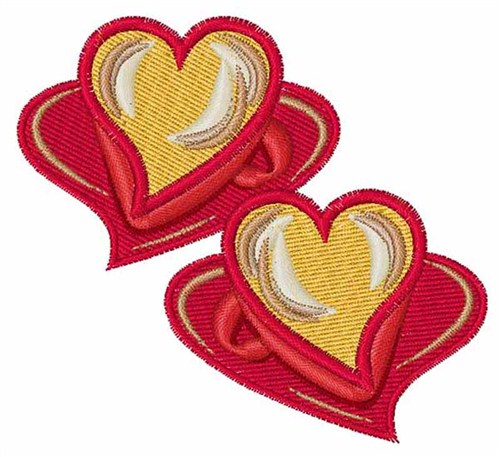 Hearts Machine Embroidery Design