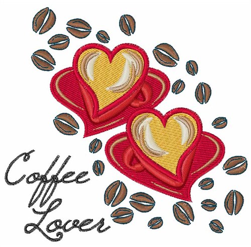 Coffee Lover Machine Embroidery Design
