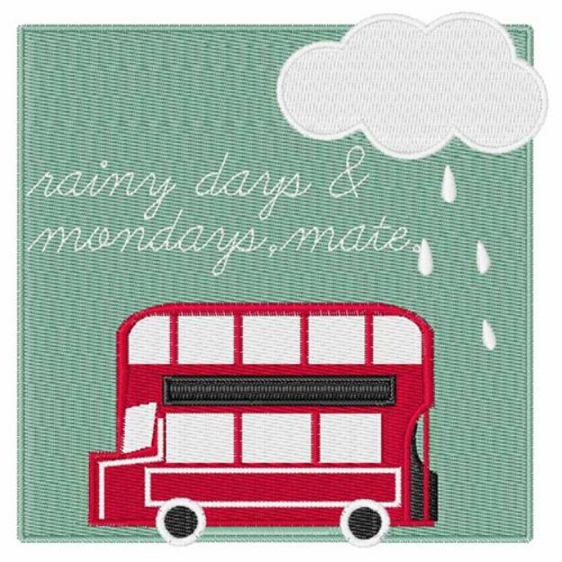 Picture of Rainy Days Machine Embroidery Design