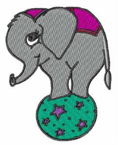 Picture of Circus Elephant Machine Embroidery Design