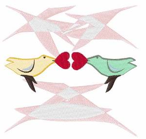 Picture of Finches Machine Embroidery Design