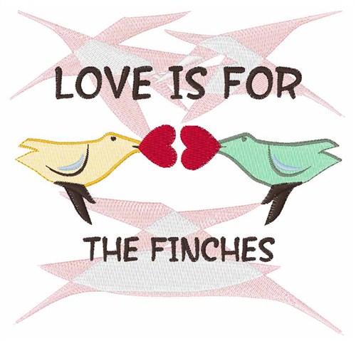 For The Finches Machine Embroidery Design