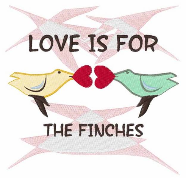 Picture of For The Finches Machine Embroidery Design