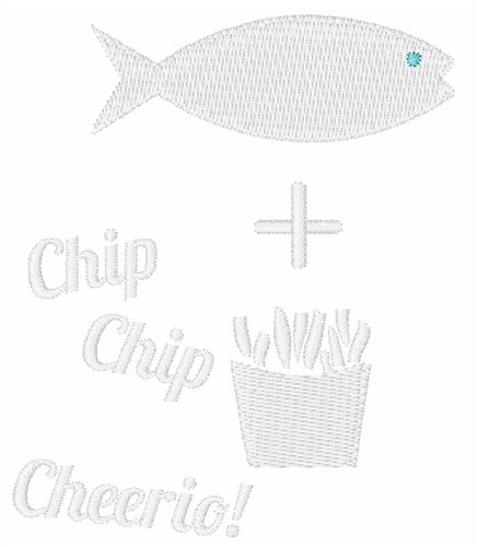 Chip Cheerio Machine Embroidery Design