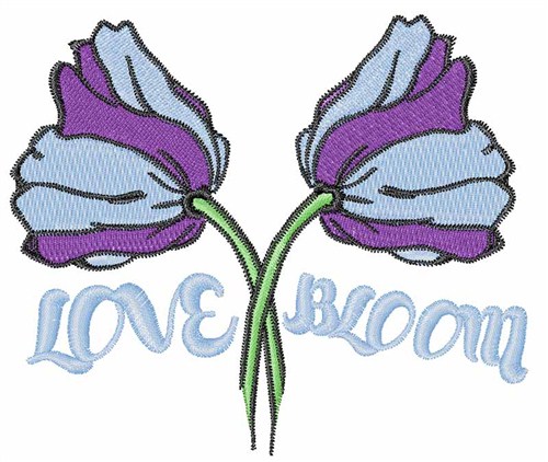 Love Bloom Machine Embroidery Design