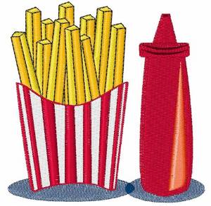 Picture of French Fries Machine Embroidery Design