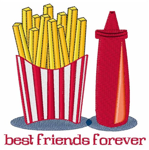 Best Friends Forever Machine Embroidery Design