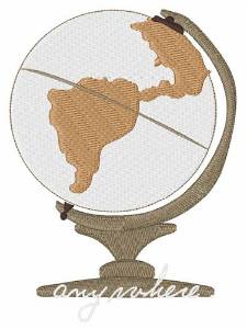 Picture of Anywhere Globe Machine Embroidery Design