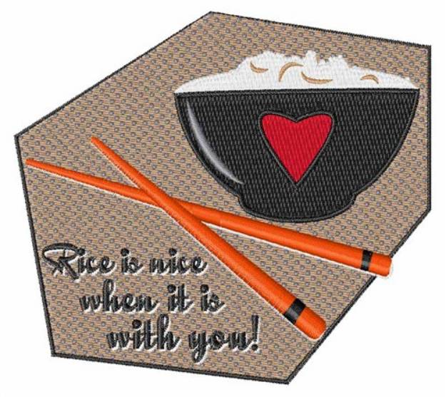 Picture of Rice Is Nice Machine Embroidery Design