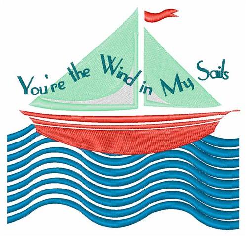 Wind In My Sails Machine Embroidery Design