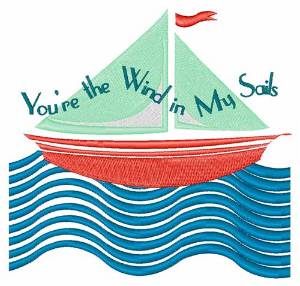 Picture of Wind In My Sails Machine Embroidery Design