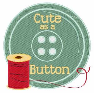 Picture of Cute As A Button Machine Embroidery Design