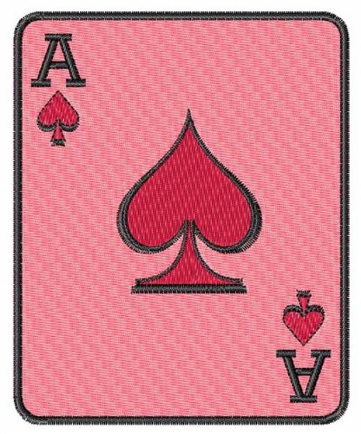 Picture of Ace Of Spades Machine Embroidery Design